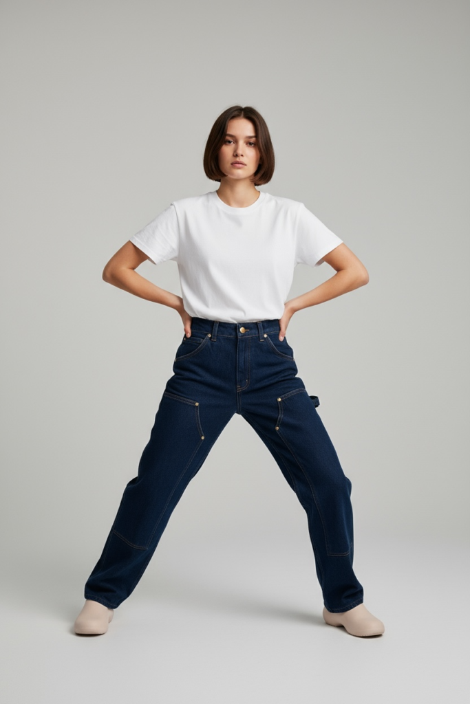 Long Pants Carpenter Double Knee Biru Navy