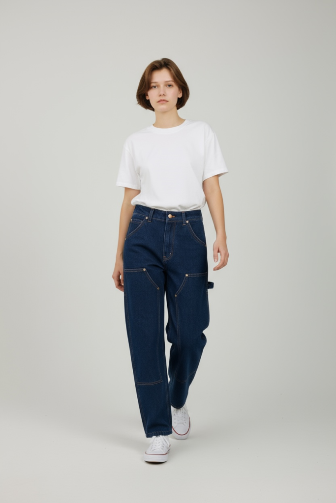 Long Pants Carpenter Double Knee Army
