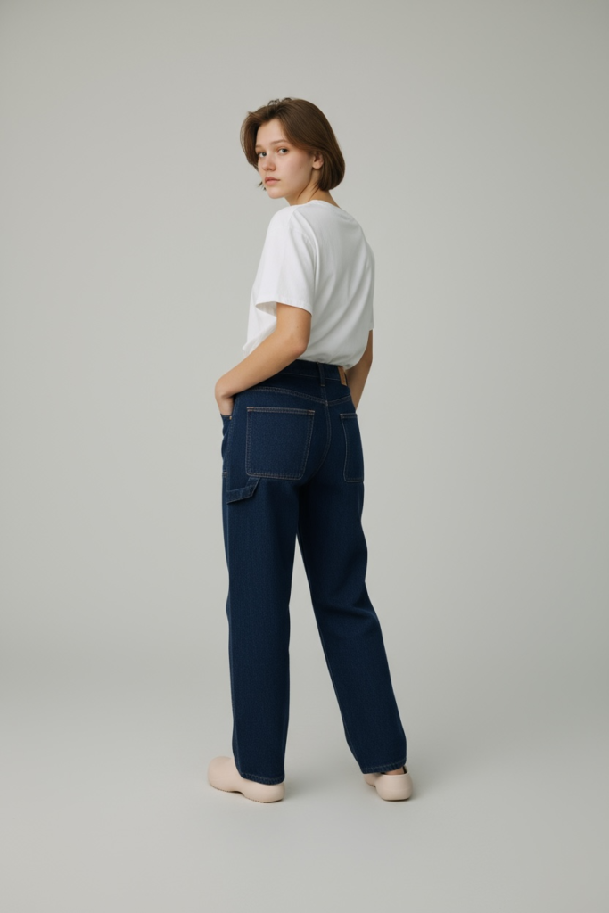 Long Pants Carpenter Double Knee Biru Navy