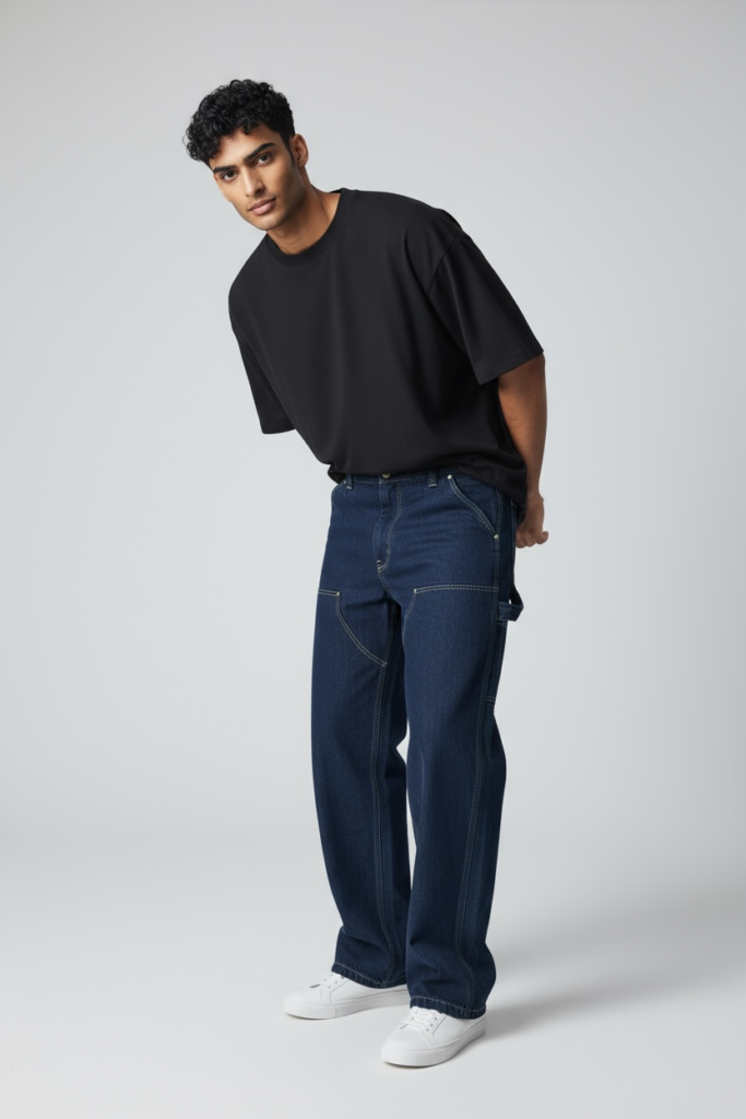 Long Pants Carpenter Double Knee Biru Navy