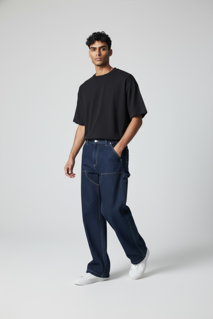 Long Pants Carpenter Double Knee Biru Navy