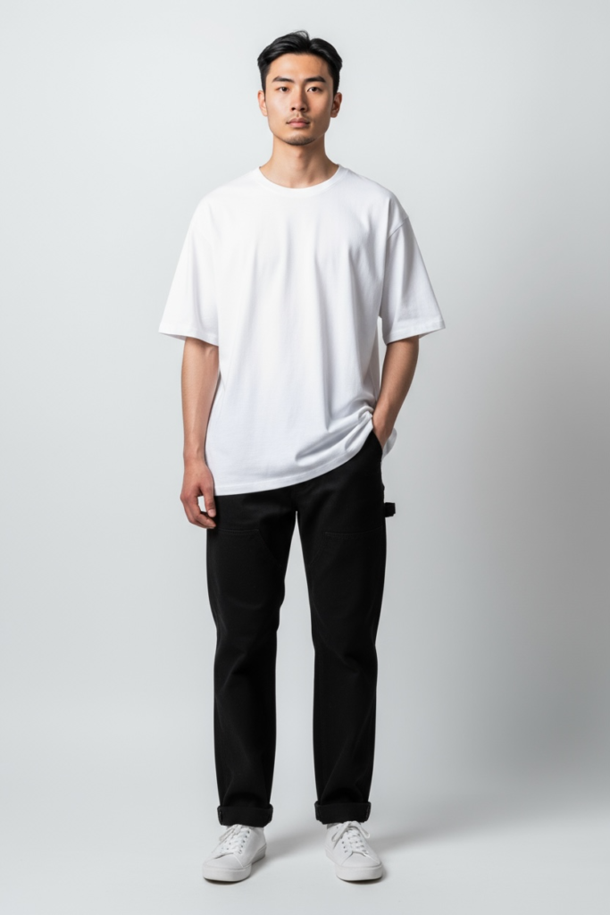 Carpenter Regular Fit – Hitam